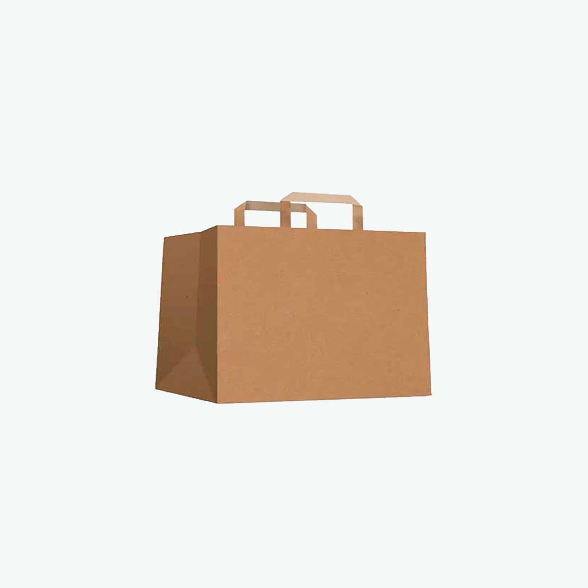 Bolsa Kraft con Asa 22+10×28