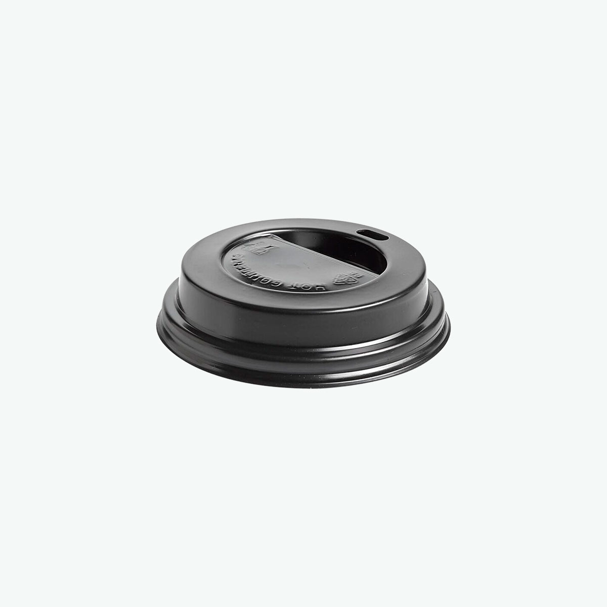 Tapa Plástico Negra 12oz Vaso