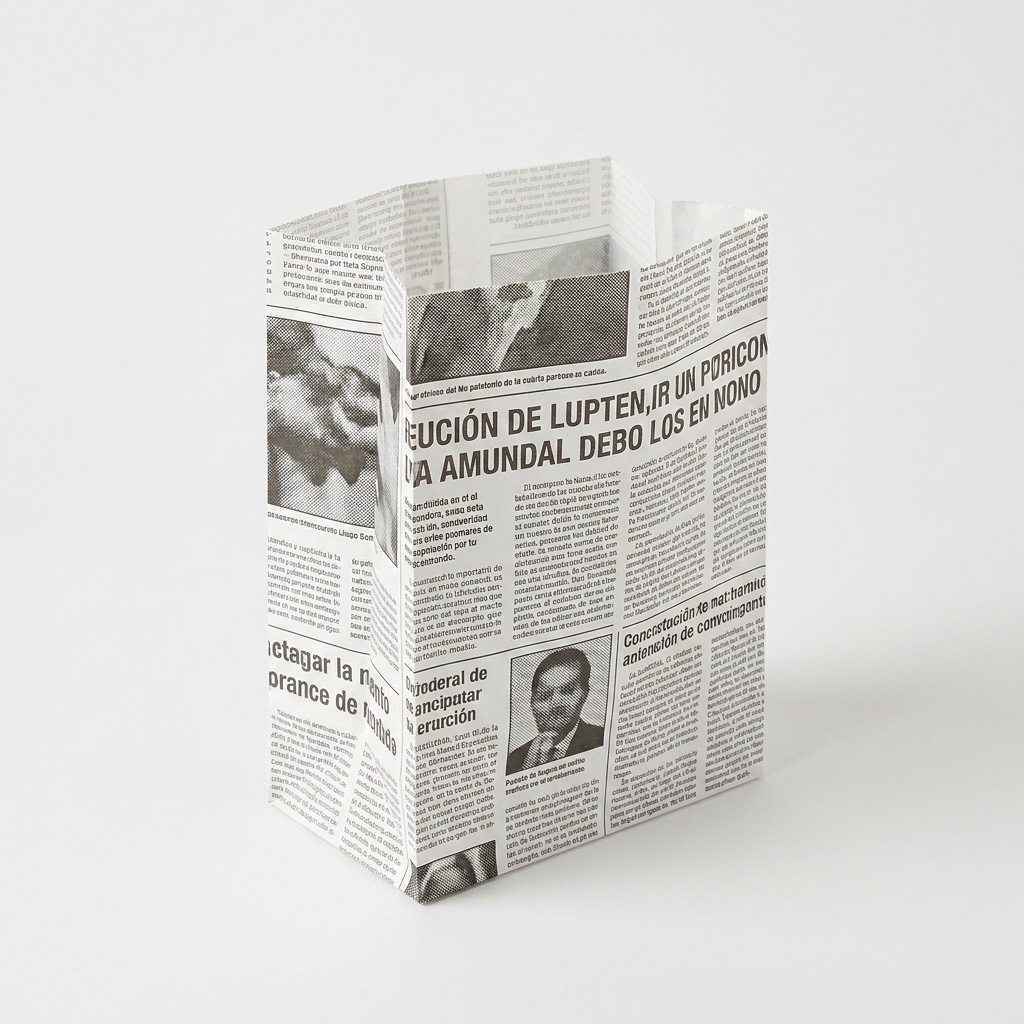 Bolsa Papel Antigrasa Prensa 12+6×12